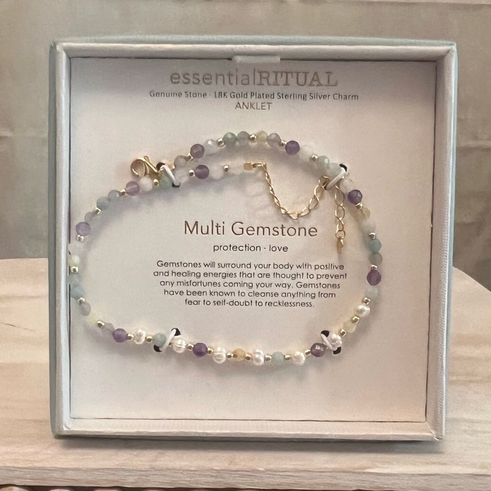 Essential Ritual Multi Gemstone Anklet